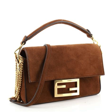 pochette fendi k|fendi suede baguette bag.